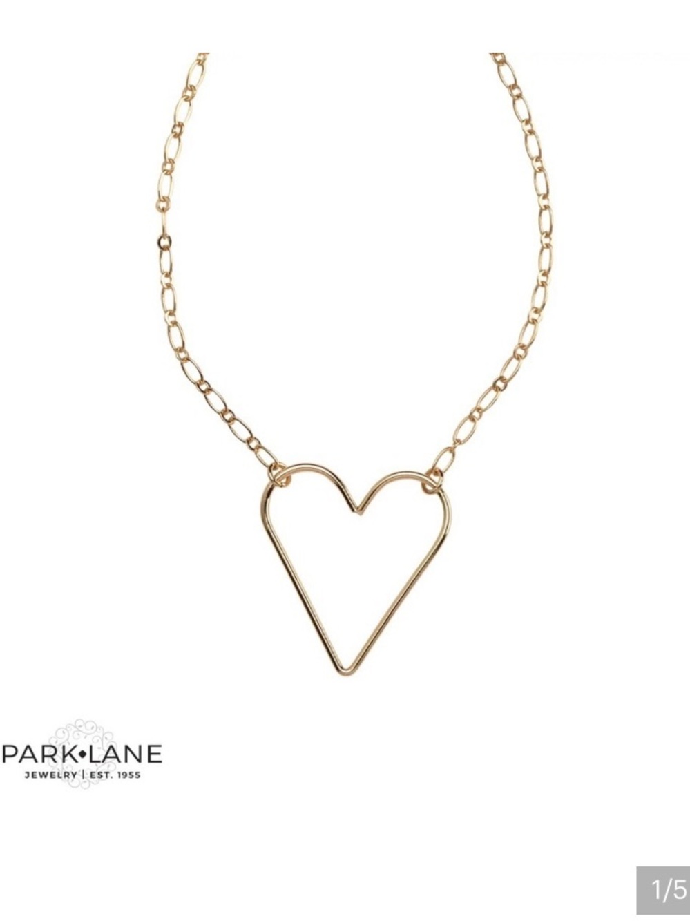 Park Lane Juliet Heart Necklace - Gold